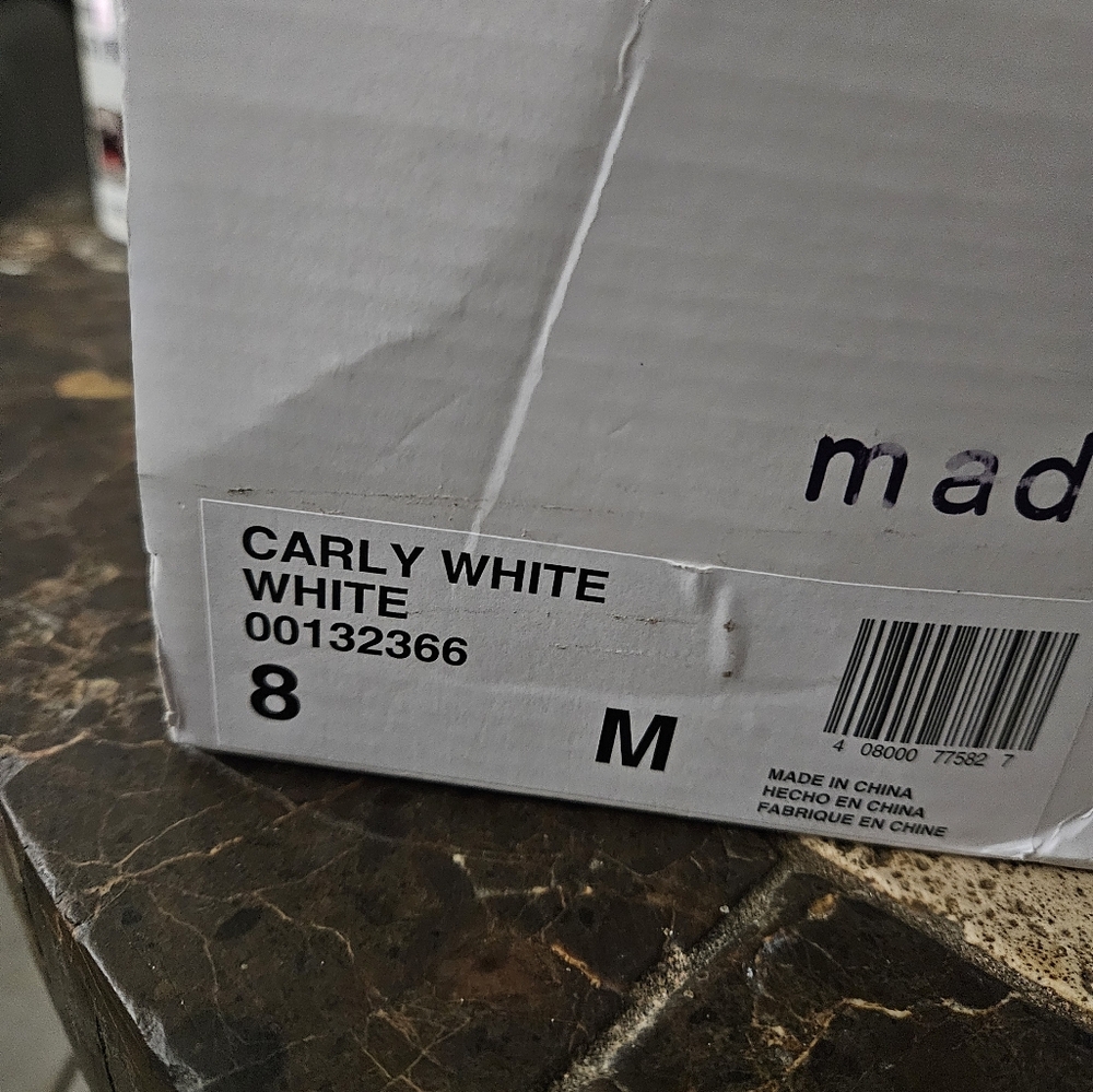 Madden Girl Carly White Espadrille Jute Platform Sandal Womens 8M new in box - Picture 9 of 9